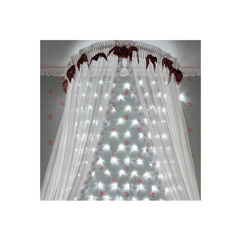 Гирлянда «Сеть» 1,8х1,5м, прозрачный ПВХ, 180 LED БЕЛЫЕ, не соединяется 215-135   во Владимире