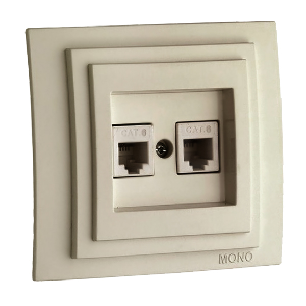 Larıssa Розетка 2-я Комп. (2 X Rj45 Cat 6)  Крем   103-171705-126  во Владимире