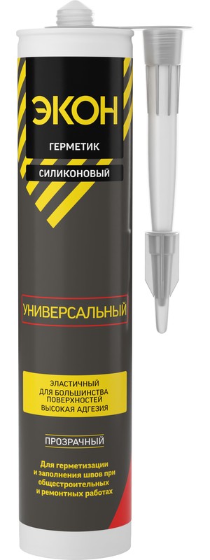 Герметик универсальный ЭКОН Прозрачный 280 мл  /12  во Владимире