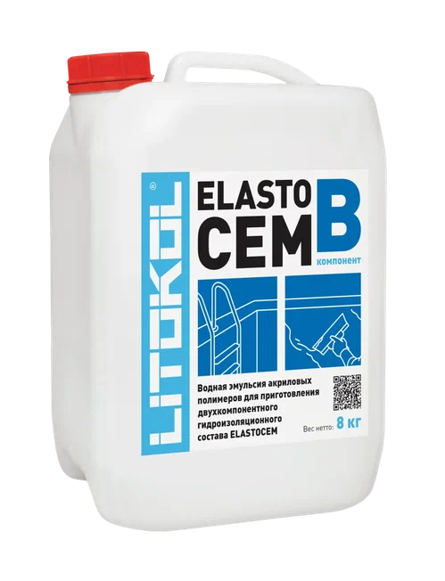 ЭЛАСТОЧЕМ / ELASTOCEM В -добавка к гидроизол 8кг  во Владимире