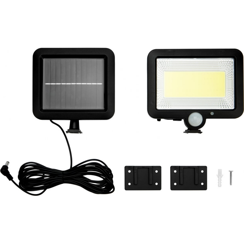 602-1002 Прожектор NEW AGE LED COB Lamper 15 Вт 6500 K IP65 3 реж, вын. солн пан 5 м, датч движ,осв  во Владимире