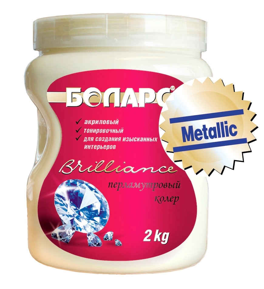 Краска Vavilon-Briliance Металлик (М010 серебро)  2 кг (Основа)  во Владимире