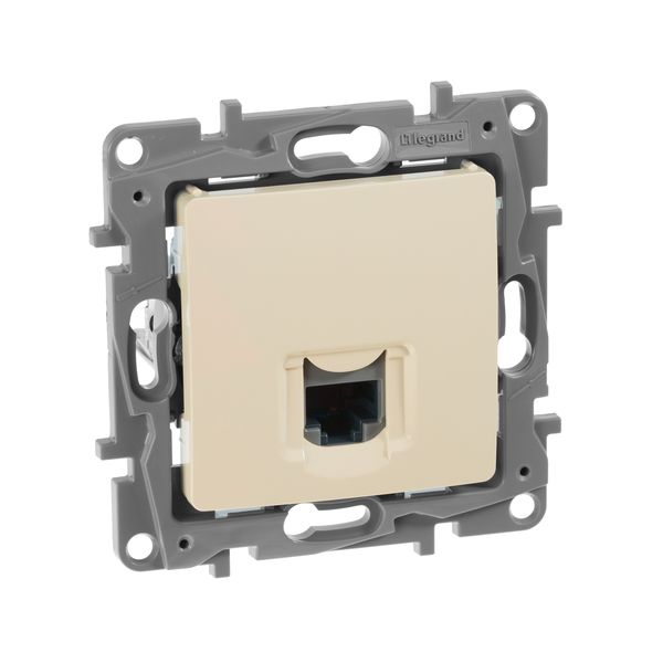 672341 ETIKA Розетка компьютерная RJ45 категория 5 UTP слоновая кость  во Владимире