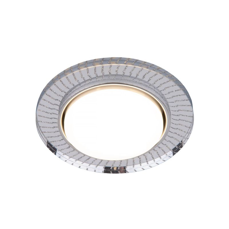 Встраиваемый точечный светильник с LED подсветкой 3033 GX53 CL/SL прозрачный/серебро  во Владимире