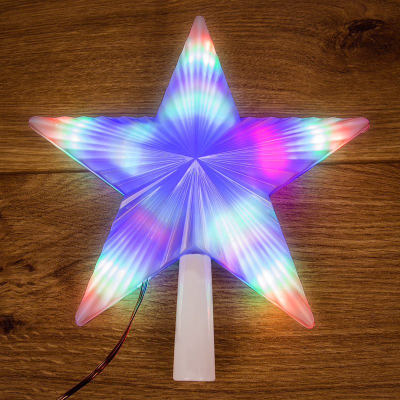 Фигура светодиодная "Звезда" на елку цвет: RGB, 31 LED, 22 см, 230 В 501-001   во Владимире