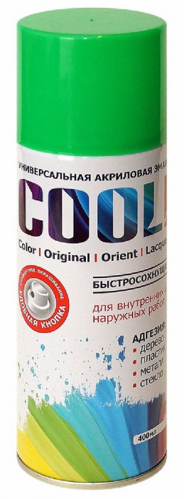 6024 Эмаль COOL универс. на акрил. основе (сигнальный зеленый) спрей 400 мл  во Владимире
